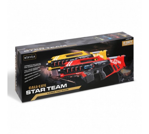 Набор для лазертага Winyea Call of Life Star-Team (2 автомата, желтый и зеленый) - W7006D-YG Набор для лазертага Winyea Call of Life Star-Team (2 автомата, желтый и зеленый) - W7006D-YG