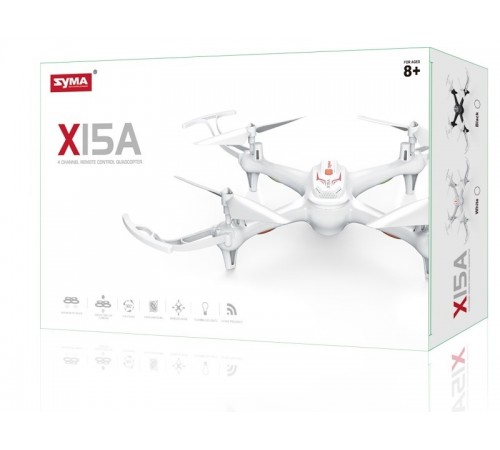 Радиоуправляемый квадрокоптер Syma X15A White RTF 2.4G - SYMA-X15A-WHITE Радиоуправляемый квадрокоптер Syma X15A White RTF 2.4G - SYMA-X15A-WHITE
