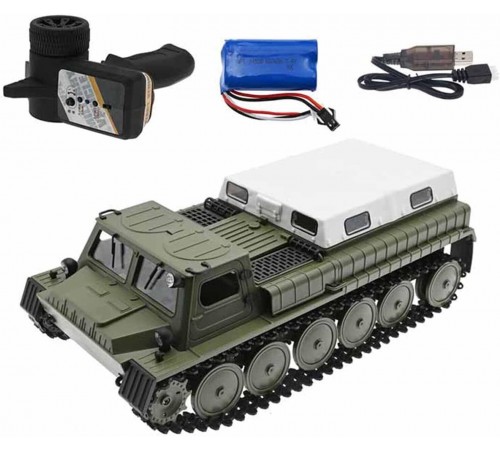 Радиоуправляемый гусеничный советский вездеход WPL ГАЗ-71 RTR масштаб 1:16 - WPLE-1 Радиоуправляемый гусеничный советский вездеход WPL ГАЗ-71 RTR масштаб 1:16 - WPLE-1
