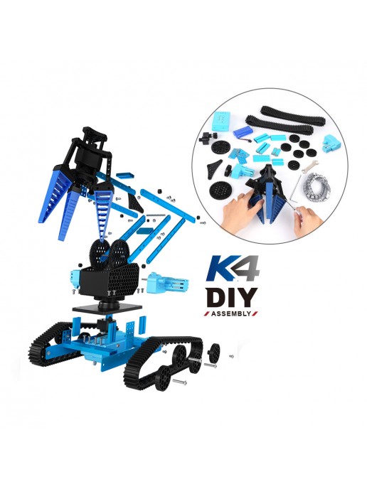 Конструктор BKN DIY 100 деталей - ру машина с электромеханическим манипулятором - K4-DIY