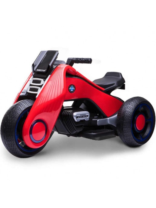 Детский электромотоцикл BMW Vision Next 100 Mini (трицикл) - BQD-6199-RED