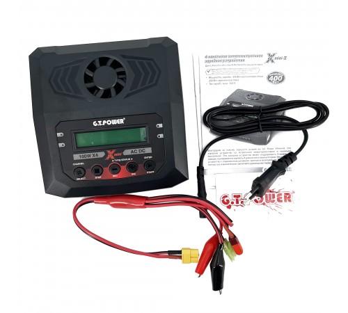 Универсальное зарядное устройство G.T.Power X4 MINI 19-26/220В, 10Aх4, 400W - GTP-X4-MINI