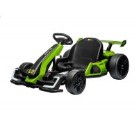 Детский электромобиль дрифт картинг (зеленый, 12 км/ч, 24V) - AHL007-GREEN