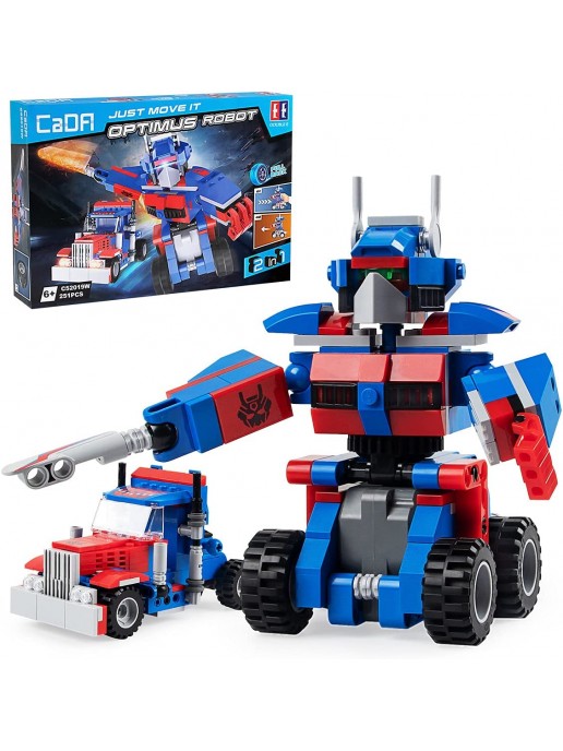 Конструктор CaDA Робот трасформер OPTIMUS, 251 деталь - C52019W