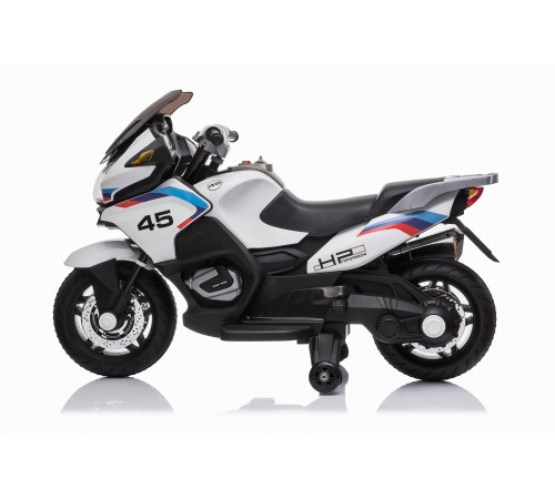 Детский электромотоцикл XMX (белый, EVA, с ручкой газа, 12V) - XMX609-WHITE Детский электромотоцикл XMX (белый, EVA, с ручкой газа, 12V) - XMX609-WHITE