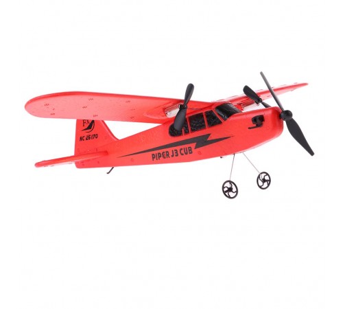 Радиоуправляемый самолет Piper Cub J3 для начинающих 2.4G - FX803-RED Радиоуправляемый самолет Piper Cub J3 для начинающих 2.4G - FX803-RED