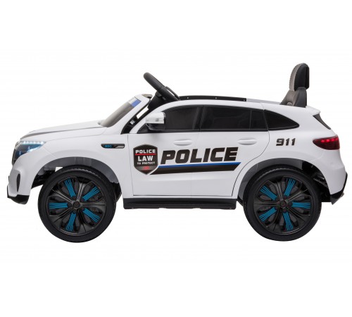 Детский электромобиль Mercedes Benz Police EQC 400 4MATIC - HL378-WHITE