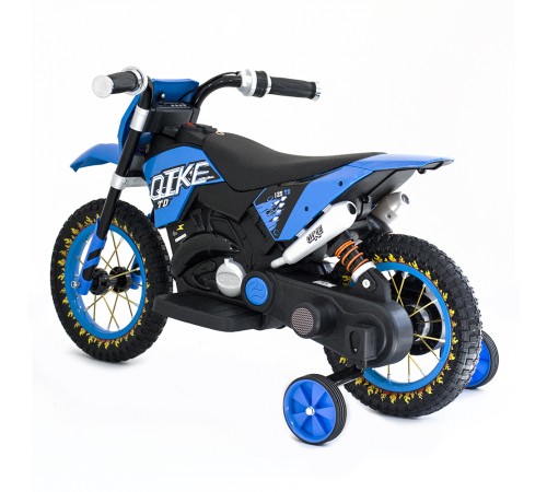 Детский кроссовый электромотоцикл Qike TD Blue 6V - QK-3058-BLUE Детский кроссовый электромотоцикл Qike TD Blue 6V - QK-3058-BLUE