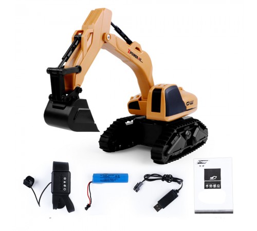 Радиоуправляемый экскаватор Le Neng Toys (пульт часы, акб, звук) - LNT-F4