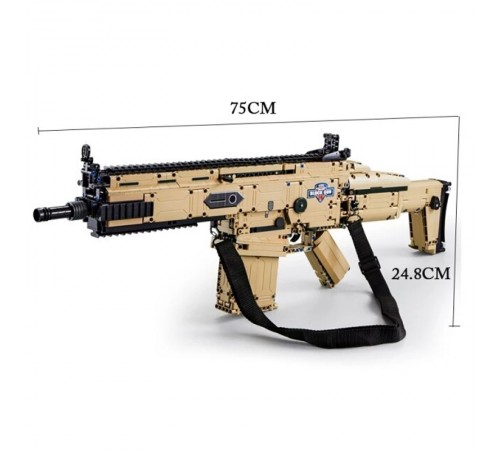 Конструктор Cada штурмовая винтовка Scar, 1406 элементов - C81021W Конструктор Cada штурмовая винтовка Scar, 1406 элементов - C81021W