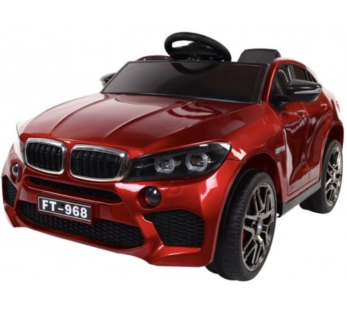 Электромобиль BMW X6M 12V (полный привод, EVA) - FT-968-RED-PAINT
