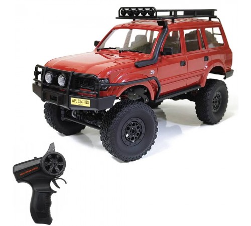 Радиоуправляемый краулер WPL C54-1 Land Cruiser LC80 красный 1:16 - WPLC54-1-RED