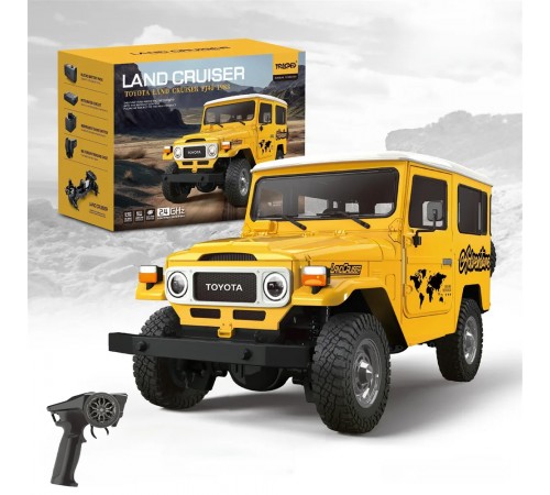 Радиоуправляемый внедрожник TOYOTA FJ40 PRO (свет, выхлоп, Li-Po 5C) - HG4-50-PRO-YELLOW Радиоуправляемый внедрожник TOYOTA FJ40 PRO (свет, выхлоп, Li-Po 5C) - HG4-50-PRO-YELLOW