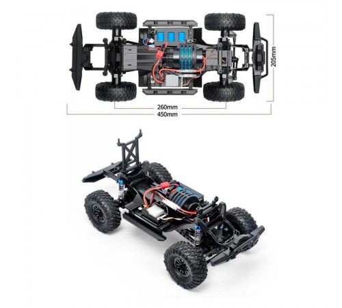 Радиоуправляемый краулер HB Beast Climbing (44 см, 4WD, 1:10) - HB-ZP1008 Радиоуправляемый краулер HB Beast Climbing (44 см, 4WD, 1:10) - HB-ZP1008