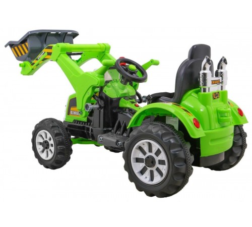 Детский электромобиль трактор на аккумуляторе 12V / зеленый - JS328A-GREEN