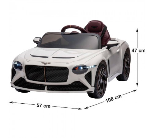 Детский электромобиль Bentley Bacalar (полный привод, 12V) - JE1008-WHITE Детский электромобиль Bentley Bacalar (полный привод, 12V) - JE1008-WHITE