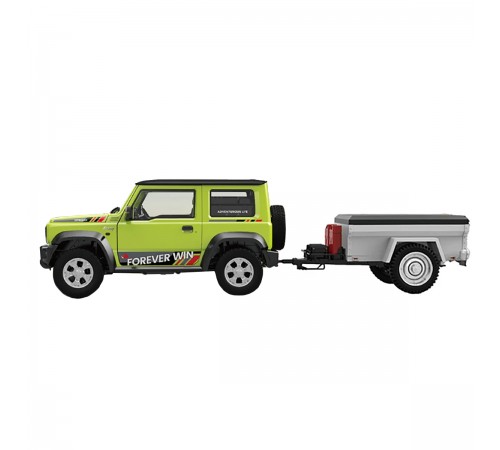 Радиоуправляемый внедрожник Suzuki Jimny PRO с прицепом (свет, выхлоп, Li-Po 5C) - HG4-53PRO-54-G