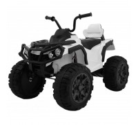 Детский квадроцикл Grizzly ATV 4WD White 12V с пультом управления - BDM0906-4