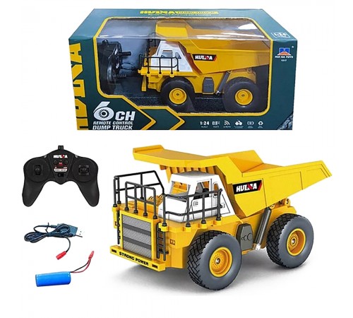 Радиоуправляемый карьерный самосвал HUI NA TOYS 2.4G 6CH масштаб 1:24 RTR - HN1517