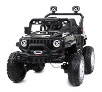Детский электромобиль джип HL с полным приводом (черный, EVA, 12V) - HL598-4WD-BLACK