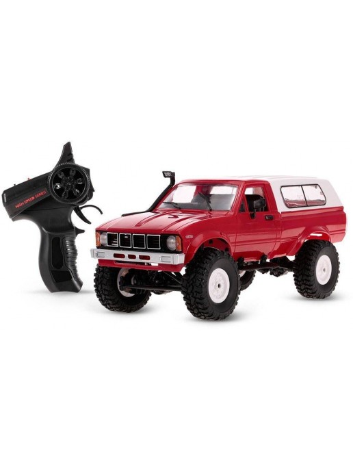 Радиоуправляемая машина WPL пикап Hilux (красная) 4WD 2.4G 1:16 RTR - WPLC-24-RED