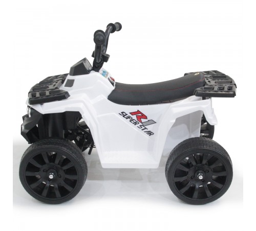 Детский квадроцикл R1 на резиновых колесах 6V - 3201-WHITE