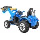 Детский электромобиль трактор на аккумуляторе 12V / синий - JS328A-BLUE