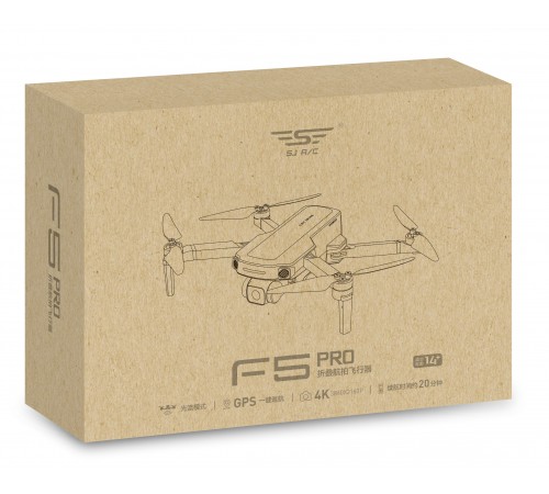 Квадрокоптер SJRC F5S с подвесом и камерой 4K 5G GPS RTF - F5S 4K PRO Квадрокоптер SJRC F5S с подвесом и камерой 4K 5G GPS RTF - F5S 4K PRO