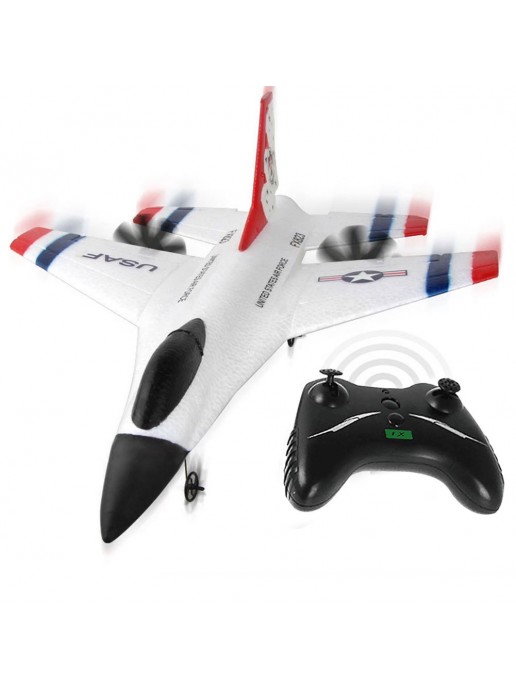 Радиоуправляемый самолет для начинающих F16 FIGHTER 2.4G - FX823