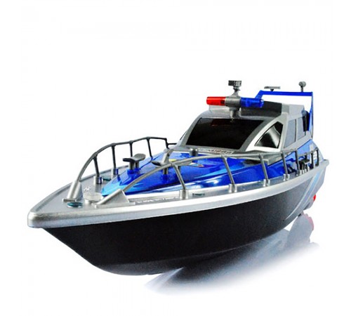 Радиоуправляемый полицейский катер 1:20 2.4G - HT-2875B-BLUE