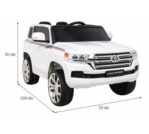 Детский электромобиль TOYOTA LAND CRUISER 12V - JJ2022-WHITE