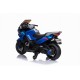 Детский электромотоцикл XMX (синий, EVA, с ручкой газа, 12V) - XMX609-BLUE