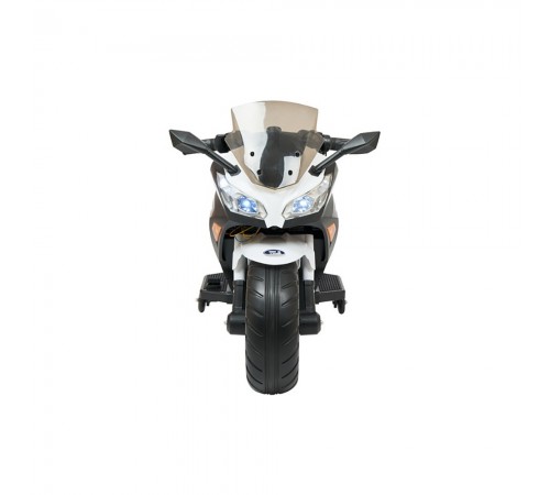 Детский электромотоцикл Kawasaki Ninja (12V, EVA, спидометр, ручка газа) - DLS07-WHITE