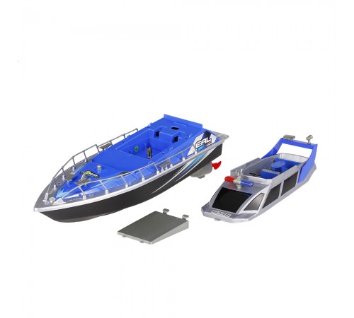 Радиоуправляемый полицейский катер 1:20 2.4G - HT-2875B-BLUE