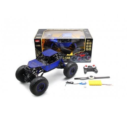 Радиоуправляемый синий краулер MZ 4WD 1:10 (48 см, пульт+часы) - MZ-YY2025-BLUE Радиоуправляемый синий краулер MZ 4WD 1:10 (48 см, пульт+часы) - MZ-YY2025-BLUE
