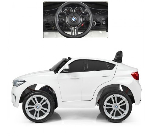 Детский электромобиль BMW X6M White - JJ2199 Детский электромобиль BMW X6M White - JJ2199