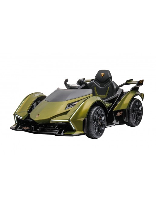 Детский электромобиль Lamborghini V12 Vision Gran Turismo 4WD 12V - HL528-LUX-ARMY-GREEN