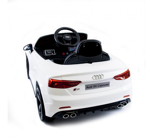Детский электромобиль Audi S5 Cabriolet LUXURY 2.4G - White - HL258-LUX-W Детский электромобиль Audi S5 Cabriolet LUXURY 2.4G - White - HL258-LUX-W
