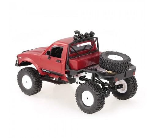 Радиоуправляемая машина WPL пикап Hilux (красный) 4WD 2.4G 1:16 RTR - WPLC-14R-RED