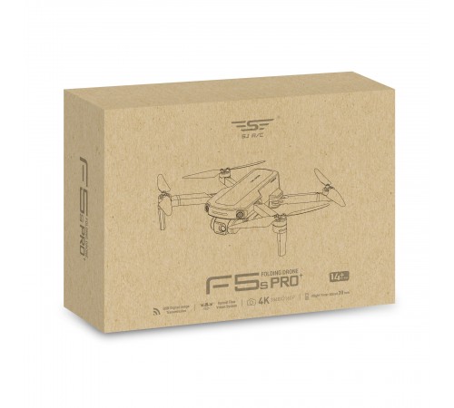 Квадрокоптер SJRC F5S Plus с подвесом и камерой 4K 5G GPS RTF (2 АКБ) - F5S 4K PRO+COMBO