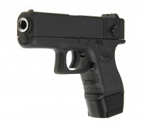 Пистолет металлический Glock 17 mini (пневматика, 14 см) - G.16