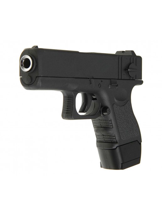 Пистолет металлический Glock 17 mini (пневматика, 14 см) - G.16