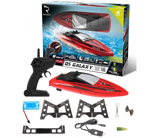 Радиоуправляемый катер Syma Red Q5 RTR 2.4G - SYMA-Q5-RED Радиоуправляемый катер Syma Red Q5 RTR 2.4G - SYMA-Q5-RED