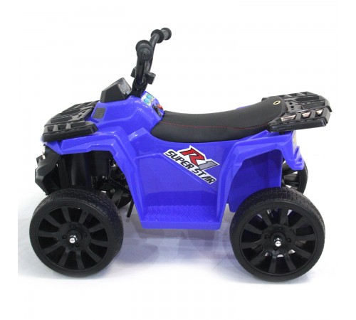 Детский квадроцикл R1 на резиновых колесах 6V - 3201-BLUE Детский квадроцикл R1 на резиновых колесах 6V - 3201-BLUE