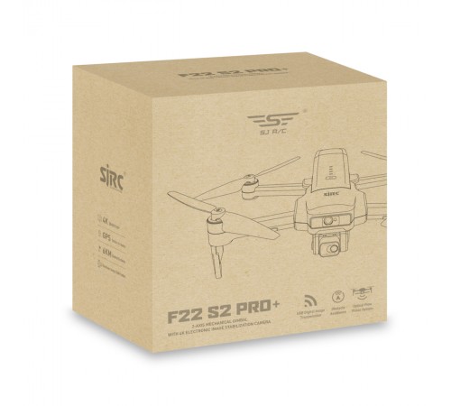 Квадрокоптер SJRC F22 S2 PRO+ 2 АКБ OAS 2-AXIS 4K EIS 5G GPS - F22 S2 PRO+ COMBO Квадрокоптер SJRC F22 S2 PRO+ 2 АКБ OAS 2-AXIS 4K EIS 5G GPS - F22 S2 PRO+ COMBO
