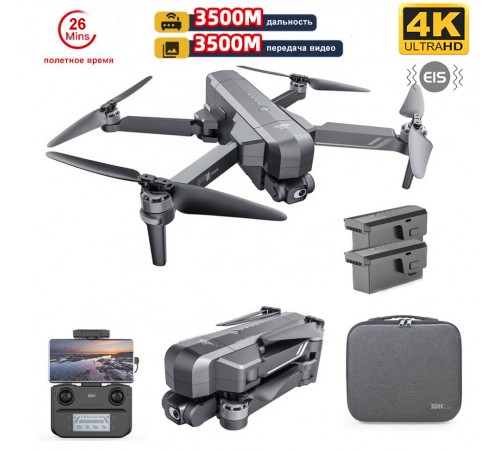 Квадрокоптер SJRC F11S 4K PRO PLUS 2-AXIS 4K EIS 5G GPS RTF (2 АКБ) - F11S 4K PRO+COMBO Квадрокоптер SJRC F11S 4K PRO PLUS 2-AXIS 4K EIS 5G GPS RTF (2 АКБ) - F11S 4K PRO+COMBO