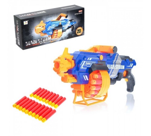 Автомат BlazeStorm с мягкими МЕГАпулями на батарейках - ZC7104
