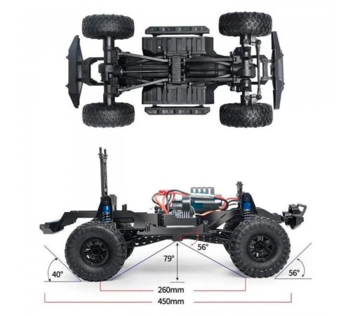 Радиоуправляемый краулер HB Beast Climbing (44 см, 4WD, 1:10) - HB-ZP1008 Радиоуправляемый краулер HB Beast Climbing (44 см, 4WD, 1:10) - HB-ZP1008