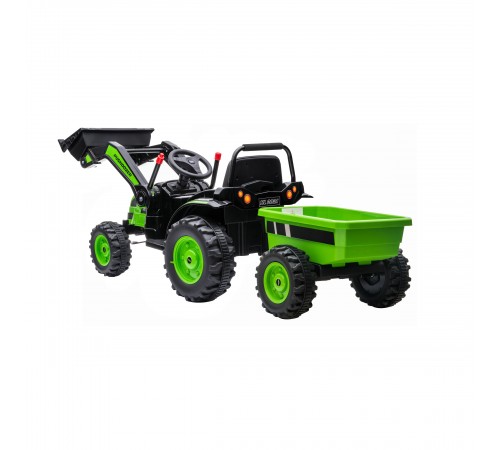 Детский электромобиль трактор с ковшом и прицепом (зеленый, 2WD, EVA) - HL389-LUX-GREEN-TRAILER Детский электромобиль трактор с ковшом и прицепом (зеленый, 2WD, EVA) - HL389-LUX-GREEN-TRAILER