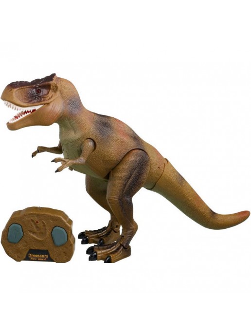 Радиоуправляемый динозавр T-Rex RuiCheng (коричневый, звук, свет) - RUI-9981-BROWN